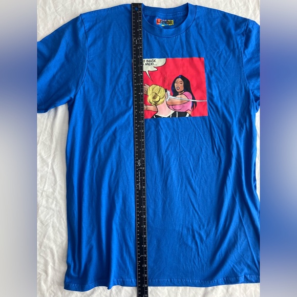 “Go Back Yo Mexi…” Slap! Hispanic Heritage Slap Fight Blue Meme Tee Size Large - Picture 4 of 5